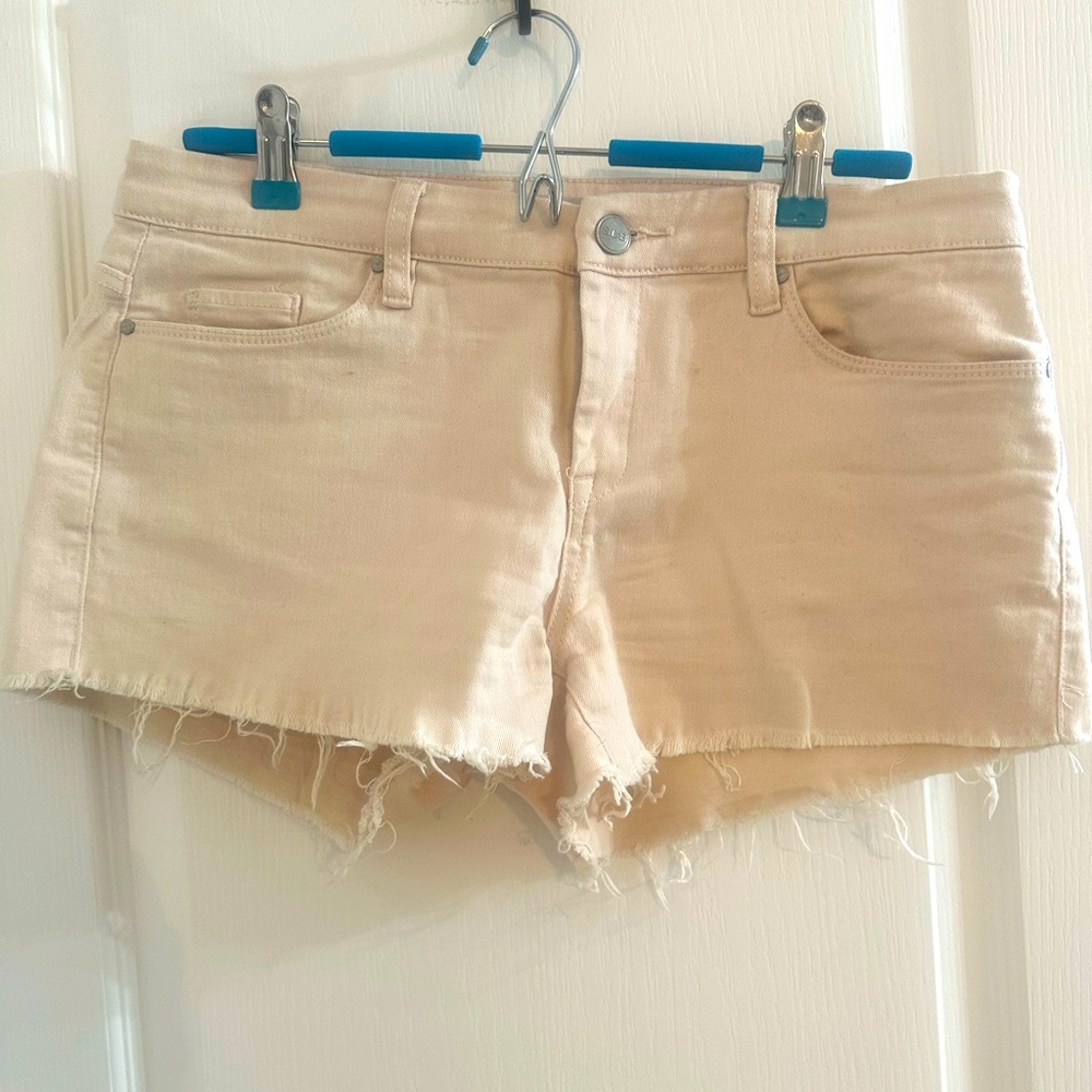 SL8 Cut Off Cream Jean Short - Size 28 - 3” Inseam